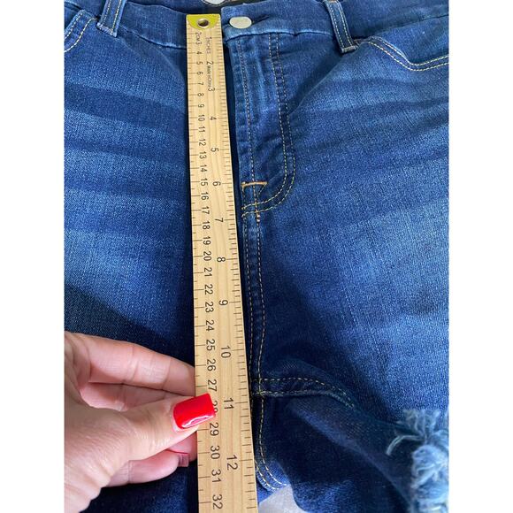 Jen 7 Women’s Cut Off Jean Shorts Sz 10 - Picture 4 of 6